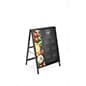 A-Frame Sidewalk Sign Stand, Double Sided, Frame Only - Black