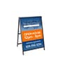 A-Frame Sidewalk Sign Stand, Double Sided, Frame Only - Black