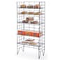 25.25”w Bakery Display Rack w/ 5 Adjustable Wire Shelves - Black