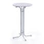 23 x 42 Round Cocktail Table - White