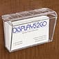 Single Pocket Acrylic Business Card Holder for Wall, Hinged, Outdoor, Fits 60, Clear