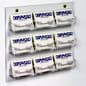 9-Pocket Acrylic Business Card Holder for Wall, Open Pockets - Clear