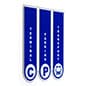 14" x 16" Acrylic Ceiling Hanging Sign, Double-Sided Custom Printing - Clear