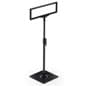 Countertop/Floor-Standing Sign Holder, Top Insert, Height Adjustable - Black