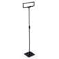 Countertop/Floor-Standing Sign Holder, Top Insert, Height Adjustable - Black