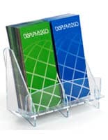 Double Brochure Holder Ideal for Reception Areas Reception Area Double Brochure Holder