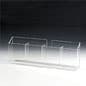 4-Pocket Brochure Holder, 4"w, Tabletop - Clear
