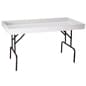 Folding Dump Table w/ 2” Deep Tabletop - White