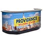 2 Portable Equipment Cases, Convert to Counter w/ Vinyl Banner - Custom Graphics