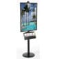 Floor Stand Poster Holder with Brochure Holder, Single-Sided