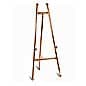 Metal Display Easel for Floor, Decorative Details, Fixed Pegs - Gold Finish