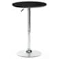 23.5” Round Cocktail Table, Height Adjustable - Black
