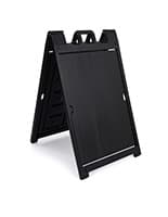 Sidewalk Sign for 24 x 36 Poster Boards, Double-Sided, Fillable Base - Black Sign boards with top carrying handle