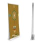 Retractable Banner Stand w/ (2) Custom Graphics, Multiple Width Options - Silver