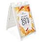 24" x 36" A-Frame Sidewalk Sign Stand, Double-Sided, Fillable Base - Multiple Colors