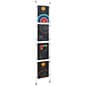 Sign Holders with Wall Mount Cable - Clear