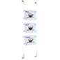 Sign Holders with Wall Mount Cable - Clear