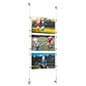 Sign Holders with Wall Mount Cable - Clear