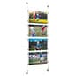 Sign Holders with Wall Mount Cable - Clear