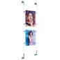 Sign Holders with Wall Mount Cable - Clear