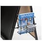 Literature Pocket For A-Frame Sign, Adjustable Divider, Acrylic Card Slot - Black