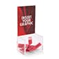Recycled Acrylic Donation Box, Lockable, 5 x 7 Header - Clear