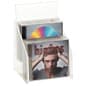 Acrylic Display Rack w/ Header, 2 Tiers, Holds 10 CDs - Clear