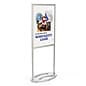 Floor Standing Poster Holder, Top Loading, Double-Sided