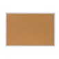 Cork Bulletin Board for Wall Mount Use - Silver