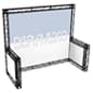 10' x 10’ Trade Show Truss Booth with Sidewalls - Black