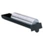 Tiered Cup Lid Dispenser Chute, 4 Shelves - Black