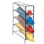 Tiered Wire Cup Dispenser, 4 Shelves - Black