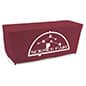 Convertible Table Cloth, 6' to 4' or 8' to 6', White Custom Imprint - Solid Color