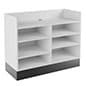 48" Sales Counter, Recessed Ledge Top, Open Storage