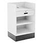24" Register Stand, Recessed Ledge Top, Locking Drawer