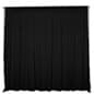 8' Pipe and Drape Trade Show Backdrop Back Wall - Black