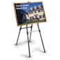 Display Easel for Floor, Height Adjustable, with Adjustable Top Clamp - Black
