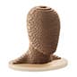 Cardboard Mannequin Head with Abstract Facial Features, Countertop – Natural
