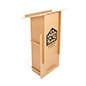28 x 47.25 Collapsible Podium With Custom Graphics, Floor Standing - Natural