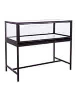 48" Full Vision Display Case w/ LED Lighting, Pull-Out Display, and Tempered Glass Full vision display case with LED lighting