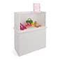 33" Eco-Friendly Display Case w/ Flat Pack Design, Recycled - White