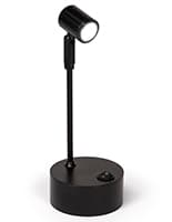 These Black LED Display Case Spotlights Have an Adjustable Head for Perfect Highlighting 7.4 inch tall display case spotlight