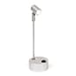 Display Case Accent Lights, Battery-Powered LED, 4 Heights, Set of 2 - Black/Silver
