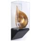 10”w Wall Wedge Display Case w/ MDF Base and Lift Off Acrylic Vitrine - Black