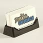 Single Pocket Acrylic Business Card Holder for Tabletop, Fits 49 Cards - Black