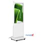 43"-75" Non-Touch Digital Poster Kiosk, Single Sided, Android OS, Caster Wheels