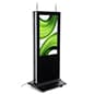43"-55" 2-Sided Interactive Touch Screen Kiosk, Android Operating System, Wheels