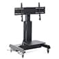 Motorized TV Stand w/ Wheels, 37-100" Screens, Height Adjustable, Swivel - Black