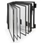 Reference System, Wall Mounting, 10 Sleeves for 8.5 x 11 Sheets, 2" Tabs – Black