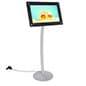 21.5” Floor Standing Digital Display with Audio, Video and Photo – Silver